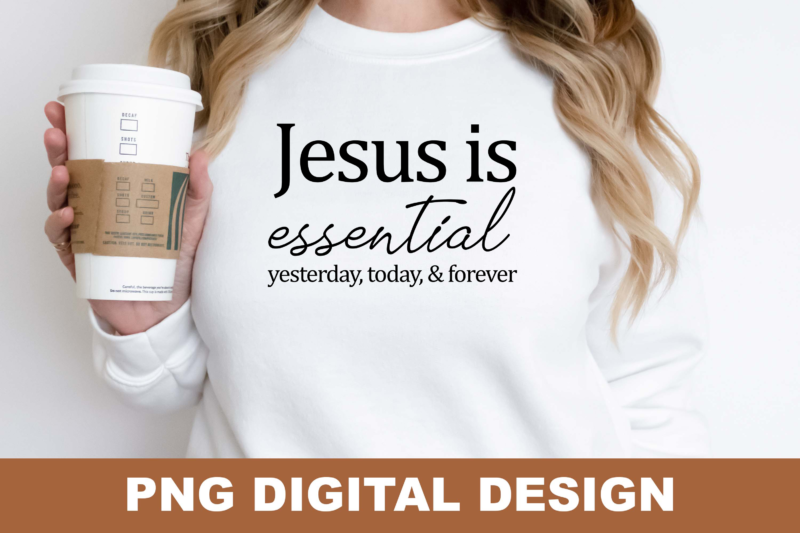 Jesus Christian Fall PNG Sublimation Design