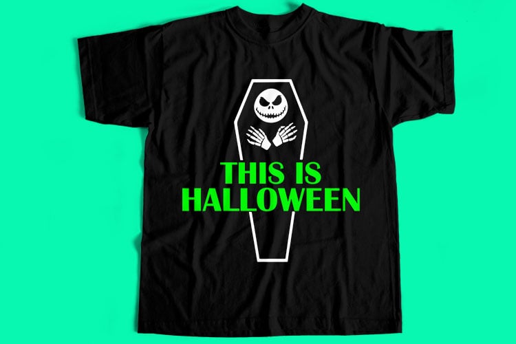 50 Best Selling Halloween T-Shirt Design Bundle For Commercial Use