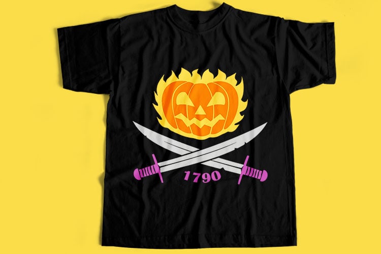 50 Best Selling Halloween T-Shirt Design Bundle For Commercial Use