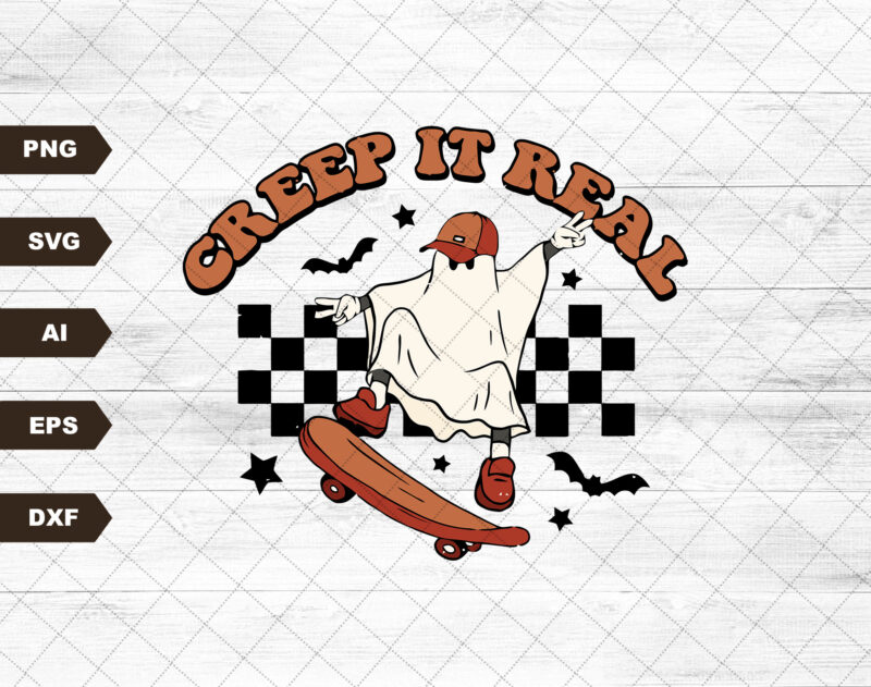 Creep It Real Svg file, EPS file PNG file JPG file, Instant Digital Download, Cricut Cut File, Svg File for Cricut, Cuttable File