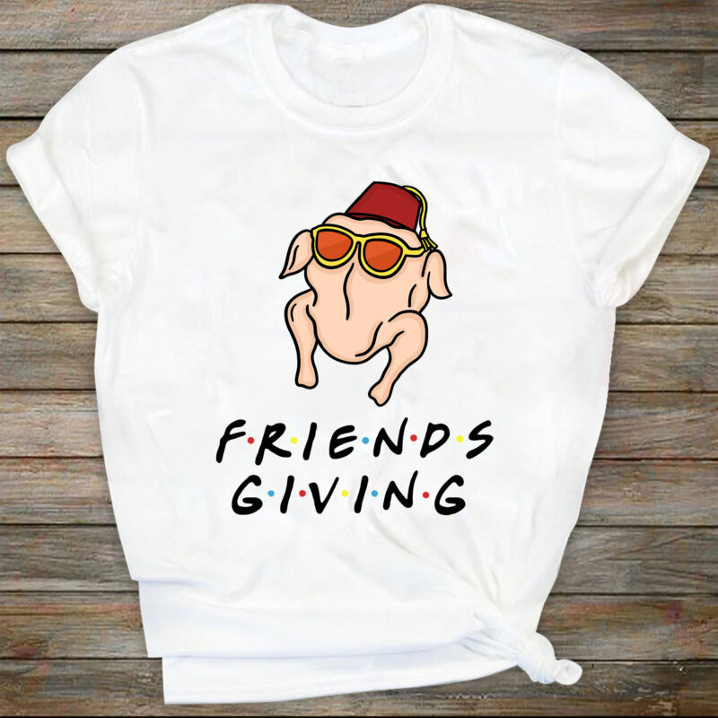 Friendsgiving Turkey SVG – Friends Thanksgiving SVG – Turkey Friends – Friends Inspired – Instant Download – Vector File – Cut File