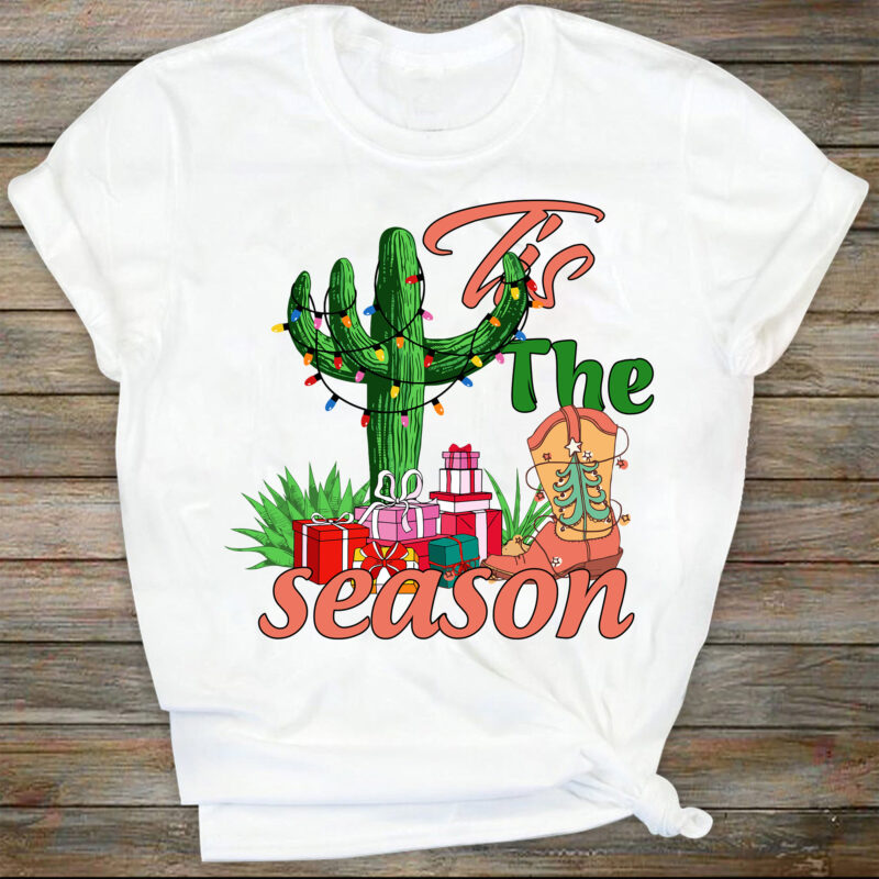Tis the season PNG | Sublimation design | Instant download | Retro Christmas design svg | Country christmas svg | Western Christmas svg