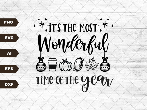 The most wonderful time of the year svg file, svg files for cricut, 24oz venti cold cup design, eps file, svg file, jpg file download