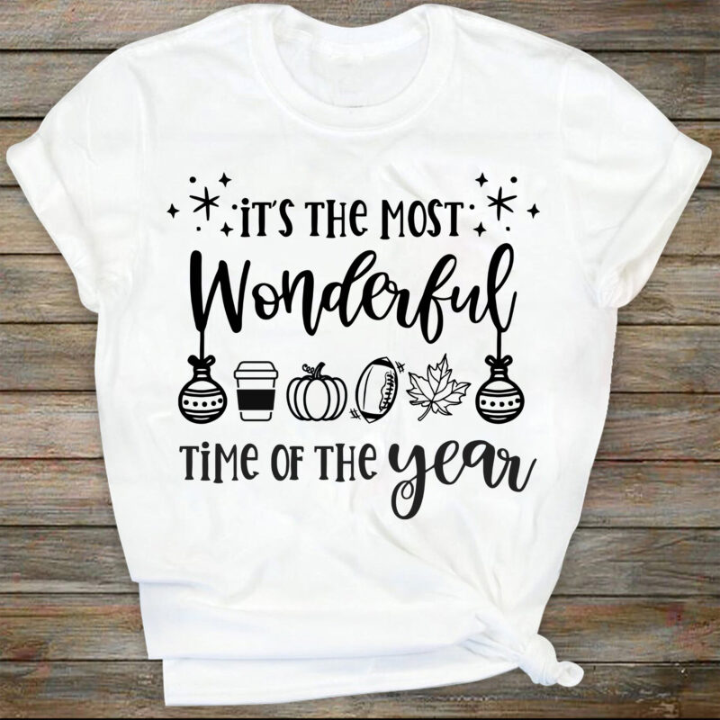 The Most Wonderful Time of The Year Svg file, Svg Files For Cricut, 24oz Venti Cold Cup Design, EPS file, svg file, JPG file Download