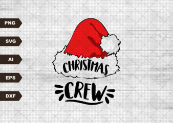Christmas Crew Svg file, Svg Files For Cricut, 24oz Venti Cold Cup Design, EPS file, svg file, JPG file Download