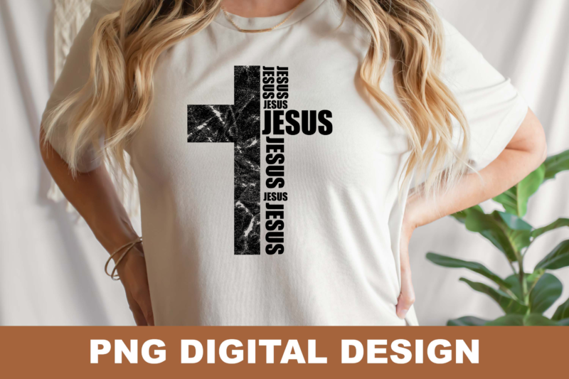 Christian Jesus is Essential PNG Sublimation Design