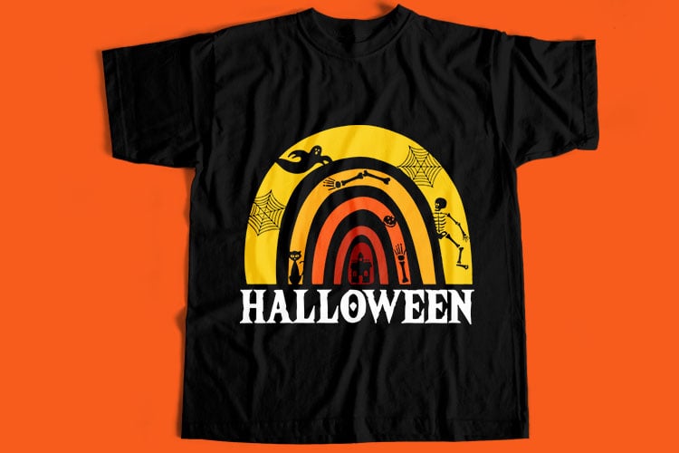 50 Best Selling Halloween and Horror T-Shirt Design Bundle For Commercial Use