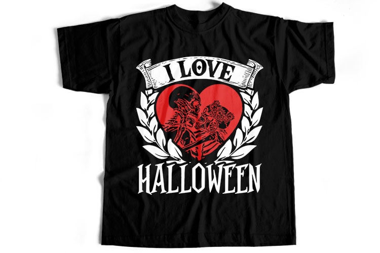 50 Best Selling Halloween and Horror T-Shirt Design Bundle For Commercial Use