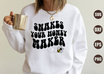 Snakes Your Honey Maker t shirt template vector