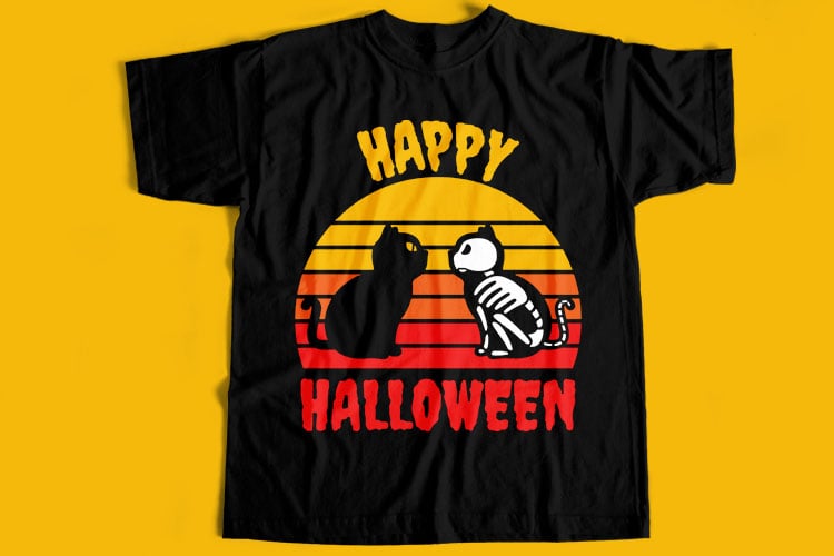 50 Best Selling Halloween and Horror T-Shirt Design Bundle For Commercial Use