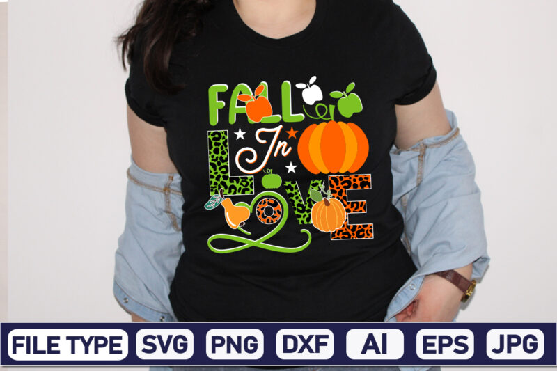 Fall In Love Sublimation PNG Design