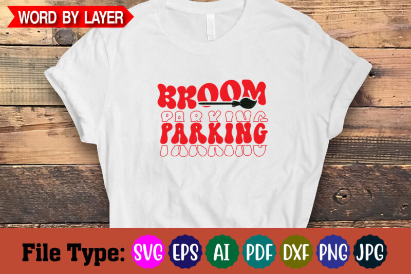 broom parking svg cut file