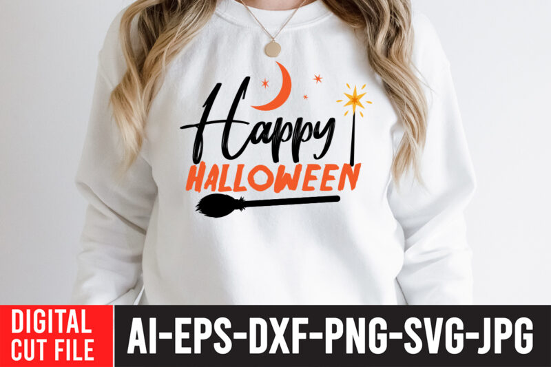 Happy Halloween T-Shirt Design , Happy Halloween SVG Cut File , halloween sublimation bundle , halloween sublimation png , halloween sublimation bundle , halloween png print , transparent background ,