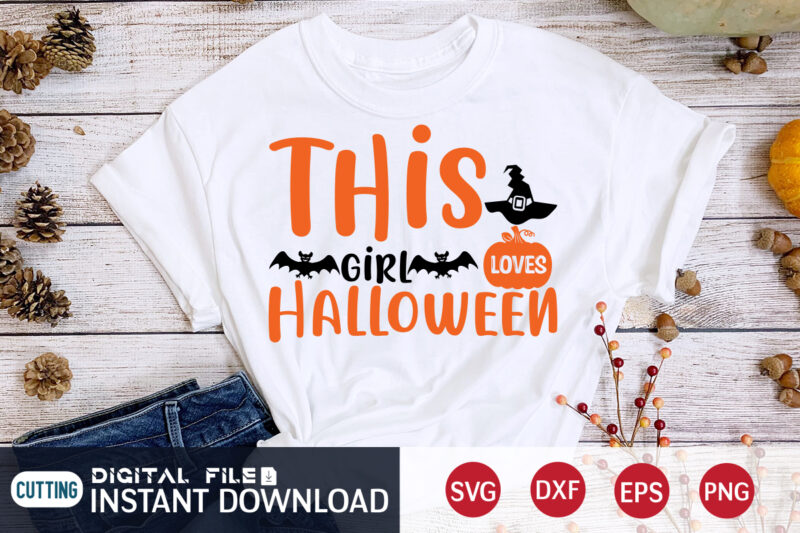 This Girl Loves Halloween Shirt