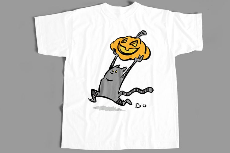 50 Best Selling Halloween and Horror T-Shirt Design Bundle For Commercial Use