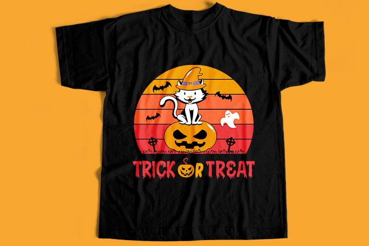 50 Best Selling Halloween and Horror T-Shirt Design Bundle For Commercial Use