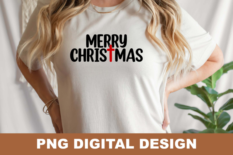 Christmas Merry and Bright PNG Sublimation Design