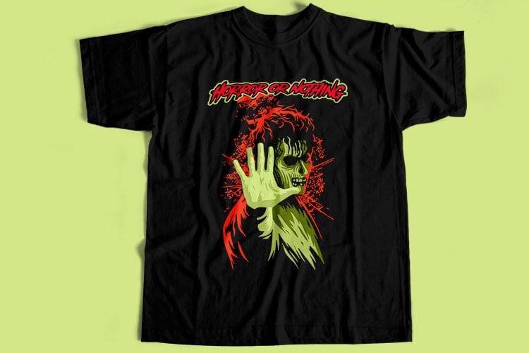 10 Best Selling Horror T-Shirt Design Bundle For Commercial Use