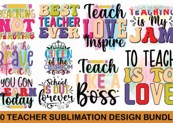 Teacher Sublimation Bundle