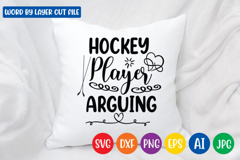 Hockey Player Arguing SVG Vector T-shirt Design