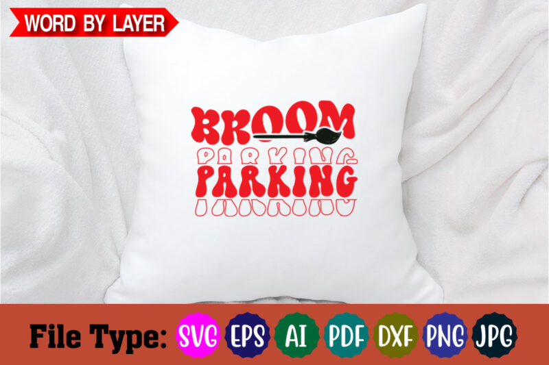 broom parking svg cut file