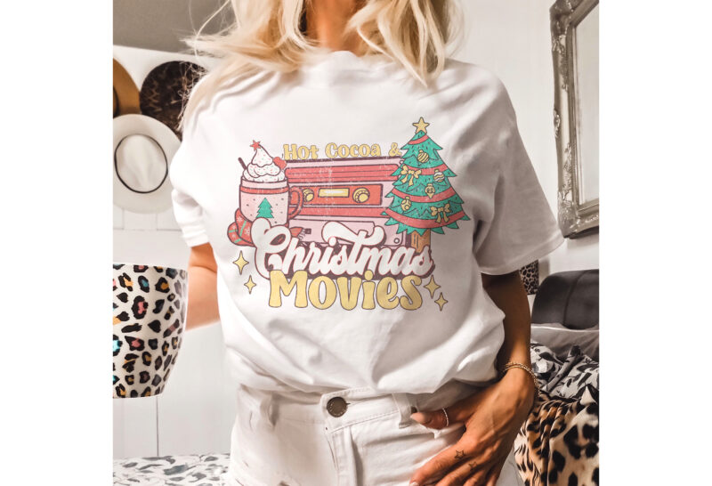 Retro Christmas Tshirt Design Bundle