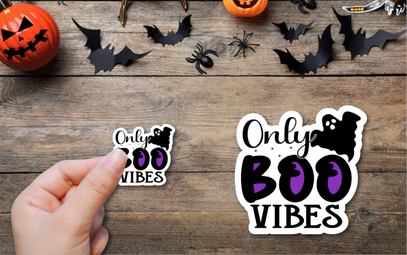 t-shirt vector Halloween Sticker Bundle | 12 Stickers