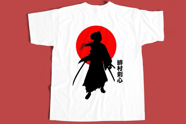 10 Best Selling Samurai T-Shirt Design Bundle For Commercial Use