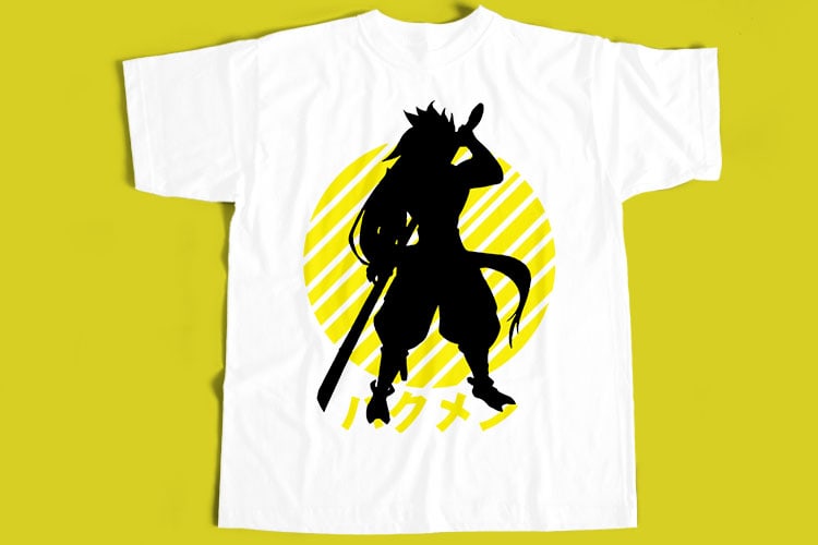 10 Best Selling Samurai T-Shirt Design Bundle For Commercial Use