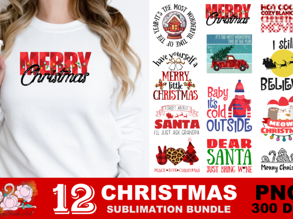 Merry christmas believe santa png sublimation design