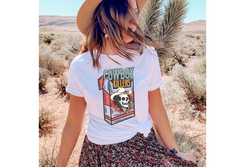 Western Tshirts Designs Png Bundle