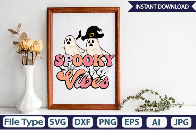 Spooky Vibes Sublimation Design