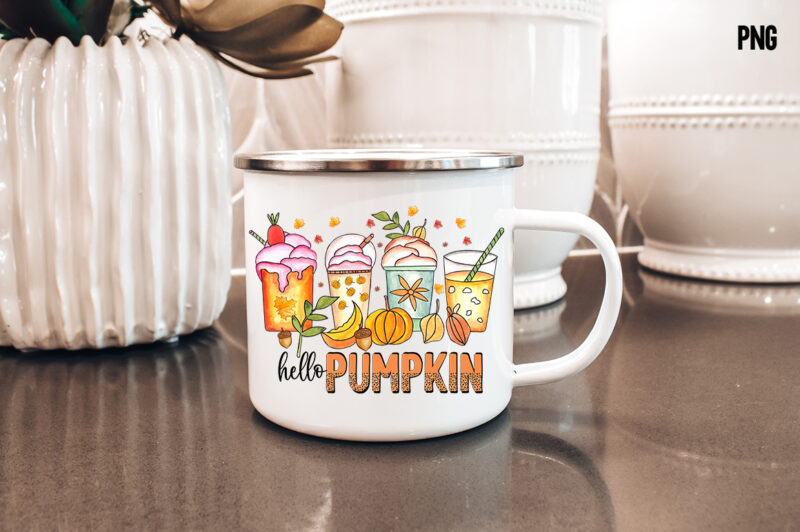 Hello Pumpkin Coffee Sublimation