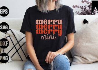 Merry Mini t shirt designs for sale