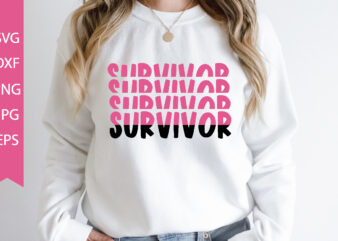 survivor SVG cut file t shirt template vector