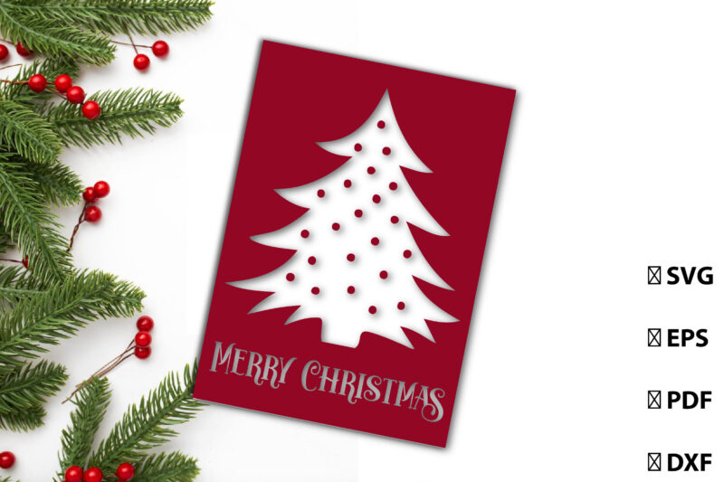 Merry Christmas Card SVG Bundle