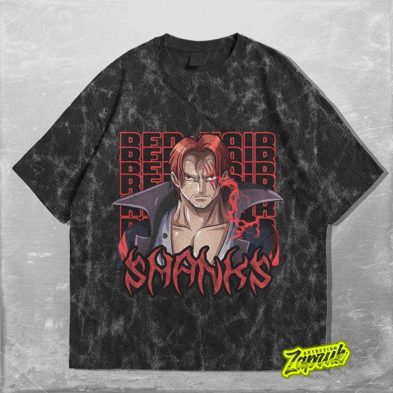 #5 Red Hair Shanks Anime Tshirt Design - Anime Design Png - Anime Artwork - Anime Streetwear tshirt design for sale - best selling anime tshirt design - trending anime