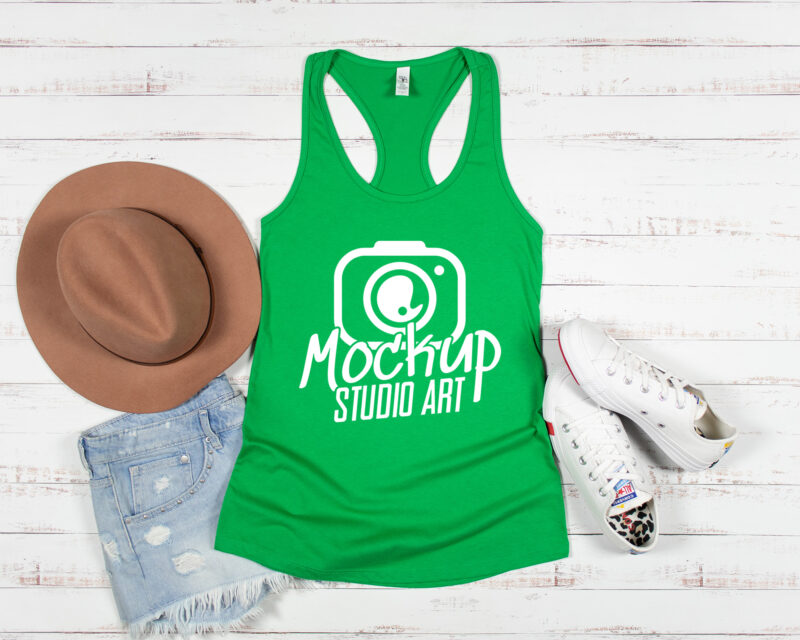 Next Level 1533, Racerback Tank Top Mockups, Flat Lay Mockup, 20 Mockups