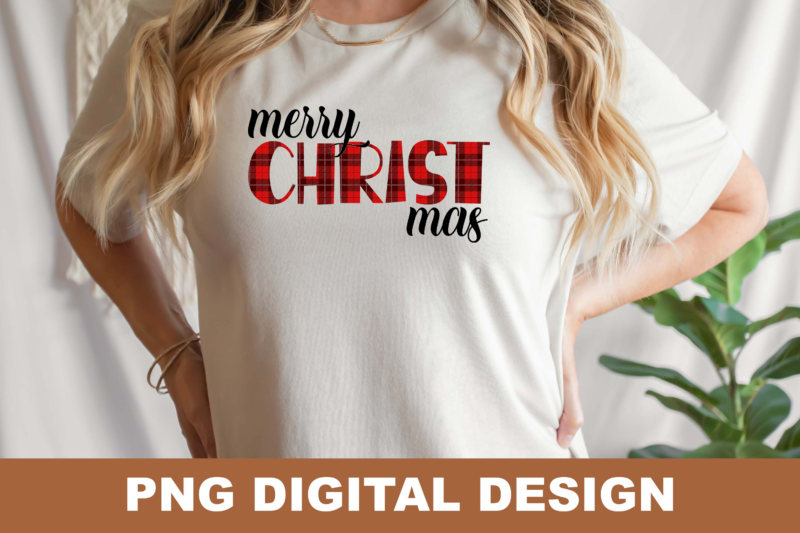 Christmas Merry and Bright PNG Sublimation Design