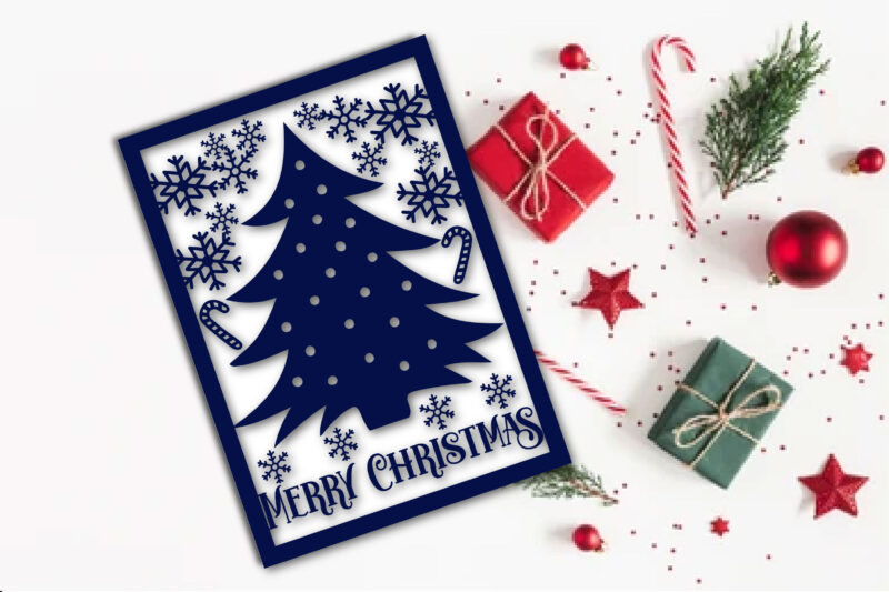 Merry Christmas Card SVG Bundle