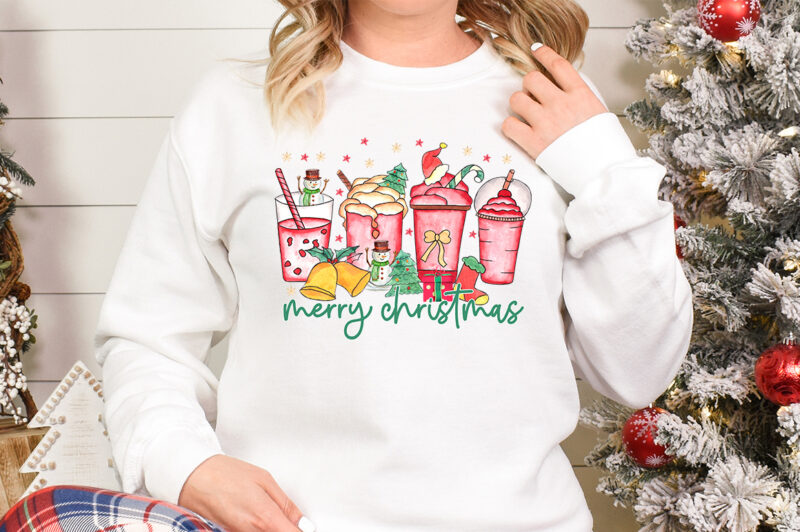 Merry Christmas Coffee Sublimation