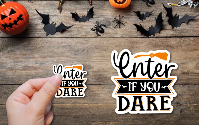 t-shirt vector Halloween Sticker Bundle | 12 Stickers