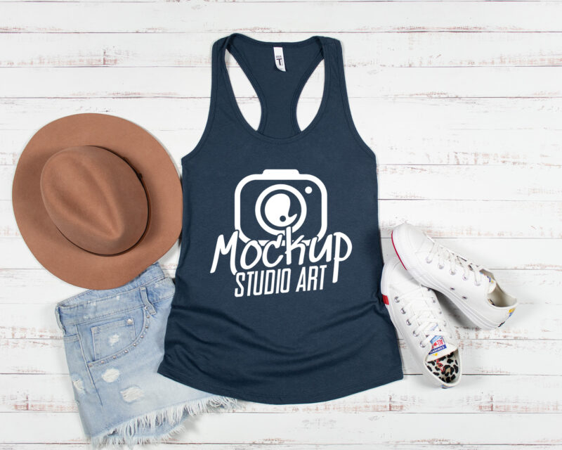 Next Level 1533, Racerback Tank Top Mockups, Flat Lay Mockup, 20 Mockups