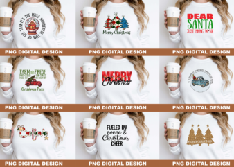 Christmas Lights Believe PNG Sublimation Design