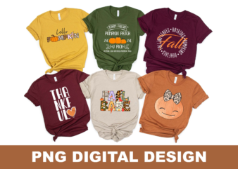 Thankful Fall Pumpkin PNG Sublimation Design