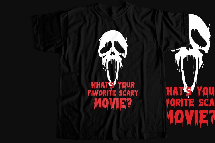 50 Best Selling Halloween T-Shirt Design Bundle For Commercial Use