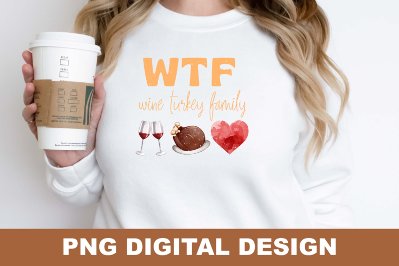 Thanksgiving Turkey Fall PNG Sublimation Design