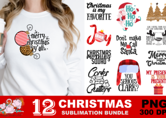 Merry Christmas Y’all Joy PNG Sublimation Design