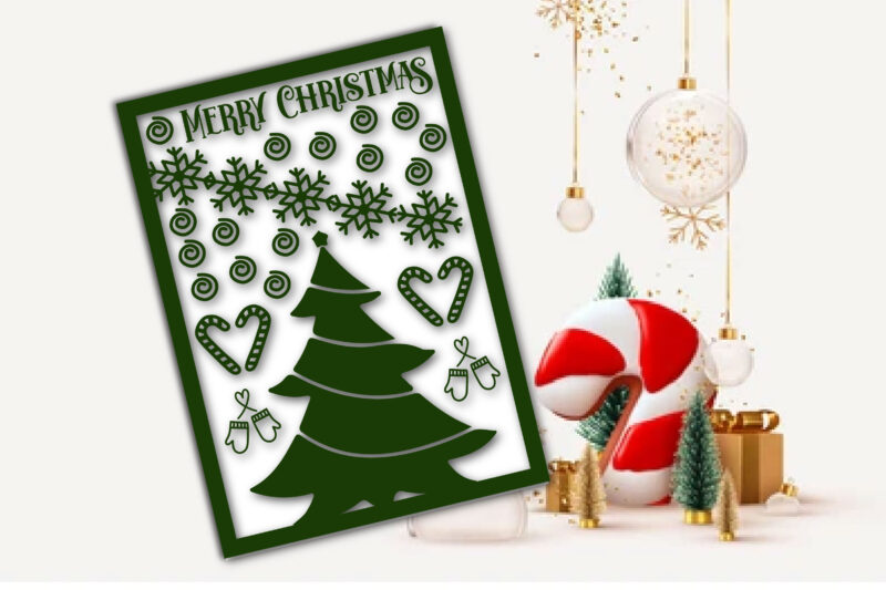 Merry Christmas Card SVG Bundle