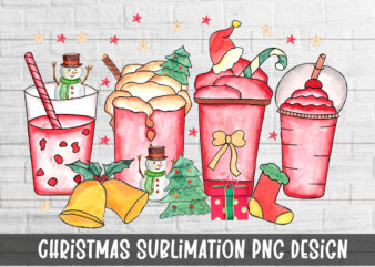 Christmas coffee sublimation